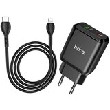 Hoco Punjač kućni sa Lightning kabelom, brzi, PD 20W, QC3.0 18W - N5 Favor, Lightning, Black Cijene