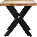  Blagovaonski stol od grubog masivnog drva manga 160x80x75 cm | shoptok.hr