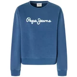 PepeJeans Sweater majica 'LANA' golublje plava / bijela