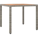  5-dijelni vrtni bistro set od poliratana s jastucima sivi | shoptok.hr