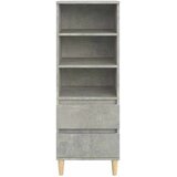  Visoka komoda boja betona 40 x 36 x 110 cm konstruirano drvo | shoptok.hr