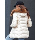 DStreet Kurtka zimowa damska EMBRACE ecru | ePonuda.com