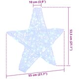  3D Zvijezda Hladna bijela 55 x 53.5 x 10 cm Akril | shoptok.hr