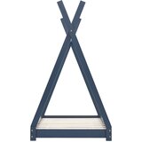  Okvir za dječji krevet od masivne borovine sivi 80 x 160 cm | Eponuda.com