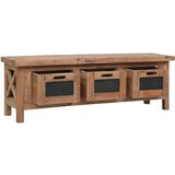 3 TV ormarić s ladice 120x30x40 cm od masivnog drva mahagonija | shoptok.hr