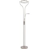 vidaXL Stoječa svetilka 18 W srebrna 180 cm z možnostjo zatemnitve, (20618328) | Shoptok.si