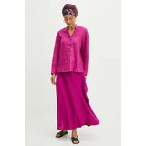 Medicine Lanena srajca ženska, vijolična barva