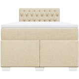  Krevet box spring s madracem krem 120 x 190 cm od tkanine | shoptok.hr
