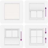 vidaXL Plisirana žaluzija Bela 120x150 cm Širina tkanine 119,4 cm | Shoptok.si