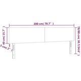  Uzglavlja 2 kom crna 100x5x78/88 cm od umjetne kože | shoptok.hr