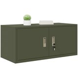 Ormarić za pohranu Maslinasto zelena 90 x 40 x 40 cm Čelik | Eponuda.com