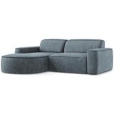 Makamii Prljavo plava kutna garnitura od šenila (s lijevim kutom/s ležaljkom) Omao – | shoptok.hr