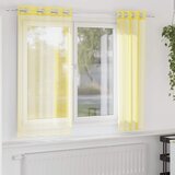 Voile zavjese s ušicama 2 kom žute | shoptok.hr