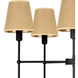  Luster na šipci MADELA 5xE14/40W/230V juta/crna | Eponuda.com