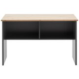 Mömax pisalna miza shelf, barva hrasta, antracit | Shoptok.si