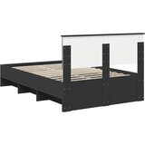  Okvir za krevet Crna 120 x 123 cm Konstruirano drvo - Crna 120 x 190 cm | shoptok.hr