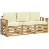  Setovi sofa 3 kom. Bijela i krem Poliester 189.5 x 63 x 73 cm | shoptok.hr