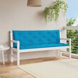  Jastuk za vrtnu klupu svjetloplavi 150x(50+50)x7 cm od tkanine | shoptok.hr