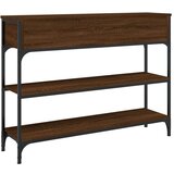  Konzolni stol smeđa boja hrasta 100x25x75 cm konstruirano drvo | shoptok.hr