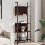 vidaXL Knjižna polica 5-nadstropna rjavi hrast 60,5x24x166,5 cm | Shoptok.si