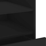 vidaXL Nočna omarica črna 45x50x50 cm inženirski les | Shoptok.si