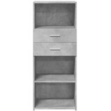  Visoka komoda boja betona 50 x 42,5 x 124 cm konstruirano drvo | shoptok.hr