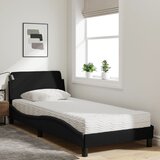  Krevet s madracem Dover crni 90x200 cm od tkanine | shoptok.hr