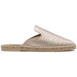 PAEZ Espadrile Mule W - Vegan Leather Snake Gold Pozlačena Cene