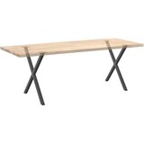  Noge za blagovaonski stol u obliku slova X, 2 kom, antracit, 80 x (72-73) cm, čelik | shoptok.hr