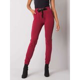 RELEVANCE Sweatpants-RV-DR-6891.54-burgundy | Shoptok.si