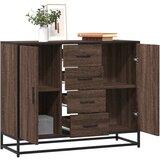 vidaXL Komoda rjav hrast 92x35x76 cm inženirski les Cene