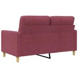  Dvosjed od tkanine crvena boja vina 120 cm | shoptok.hr