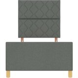 vidaXL Krevet Tamno Sivi 100x200 cm Tkanina | shoptok.hr