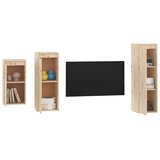 TV ormarići 3 kom od masivne borovine | shoptok.hr