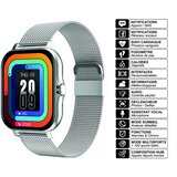 AVIZAR Povezan Balneo Watch 1,69 "zaslon Bluetooth 5.1 IP67 jeklena zapestnica, Srebrna, (5000208923) | Shoptok.si