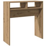 Maison Chic konzolna miza - miza ob steni artisan hrast 78x30x80 cm inženirski les, (21785760) Cene