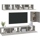  6-dijelni set TV ormarića siva boja betona drveni | shoptok.hr