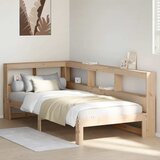 vidaXL Knjižna postelja brez vzmetnice 90x190 cm trdna borovina | Shoptok.si