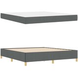  Krevetna konstrukcija Tamno siva 180 x 200 cm tkanina | shoptok.hr