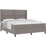 vidaXL Box Spring postelja s blazino Taupe 180x200 cm, tkanina, (22050061) | Shoptok.si