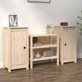 vidaXL komoda 2 kosa 40x35x80 cm trdna borovina Cene