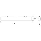  MAXLIGHT C0190 - LED stropno svetlo LINEAR LED/18W/230V 57 cm crno | Eponuda.com