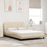  Krevet s madracem krem 140x200 cm od tkanine | shoptok.hr