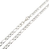 IZMAEL Muška ogrlica OT-34268 - Srebrna / 55cm | shoptok.hr