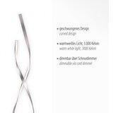 PAUL NEUHAUS 720-55 - led prigušiva podna lampa linda LED/27W/230V hrom | Eponuda.com