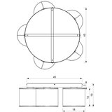  Plafonski luster LOFT SHADE 5xE27/60W/230V crna/zlatna | Eponuda.com