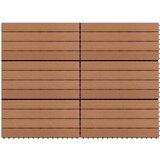 vidaXL WPC plošče 60x30 cm 6 kosov 1 m² rjave, (21143894) Cene