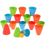 FAST CUPS igra spretnosti Trokutasti blokovi + loptice 38 dijelova ZA5811 Slike