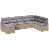  Set sofe s jastukom 8 pcs Bež poliratan | shoptok.hr