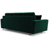 Cosmopolitan Design Zelena žametna raztegljiva sedežna garnitura s prostorom za shranjevanje 235 cm Kyoto – | Shoptok.si